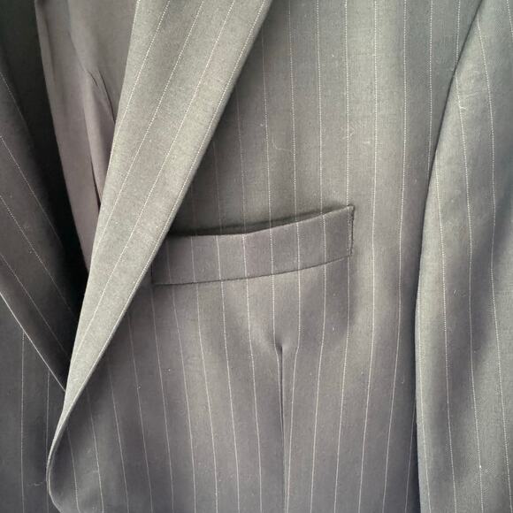 Vintage Lauren Ralph Lauren Wool Blazer Mens 40R Blue Union Made Canada EUC - Picture 10 of 10